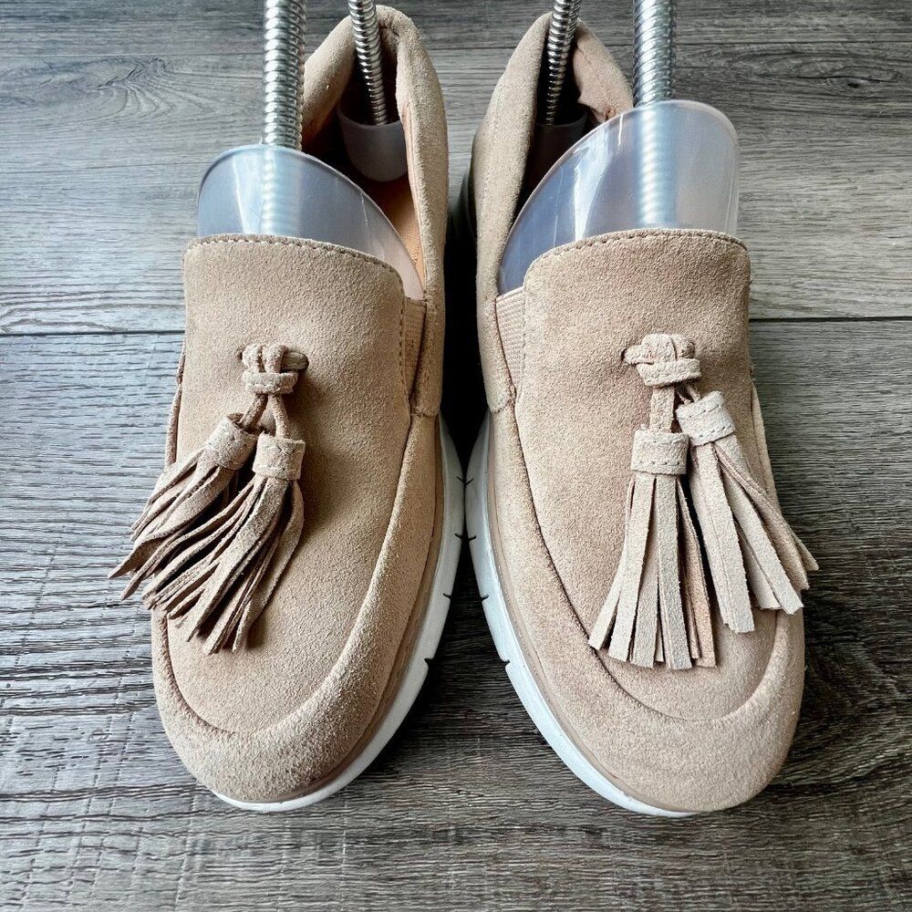 Vionic Quinn Suede Tassle Loafers Office Neutral Orthotic Comfort Shoes - Picture 8 of 10